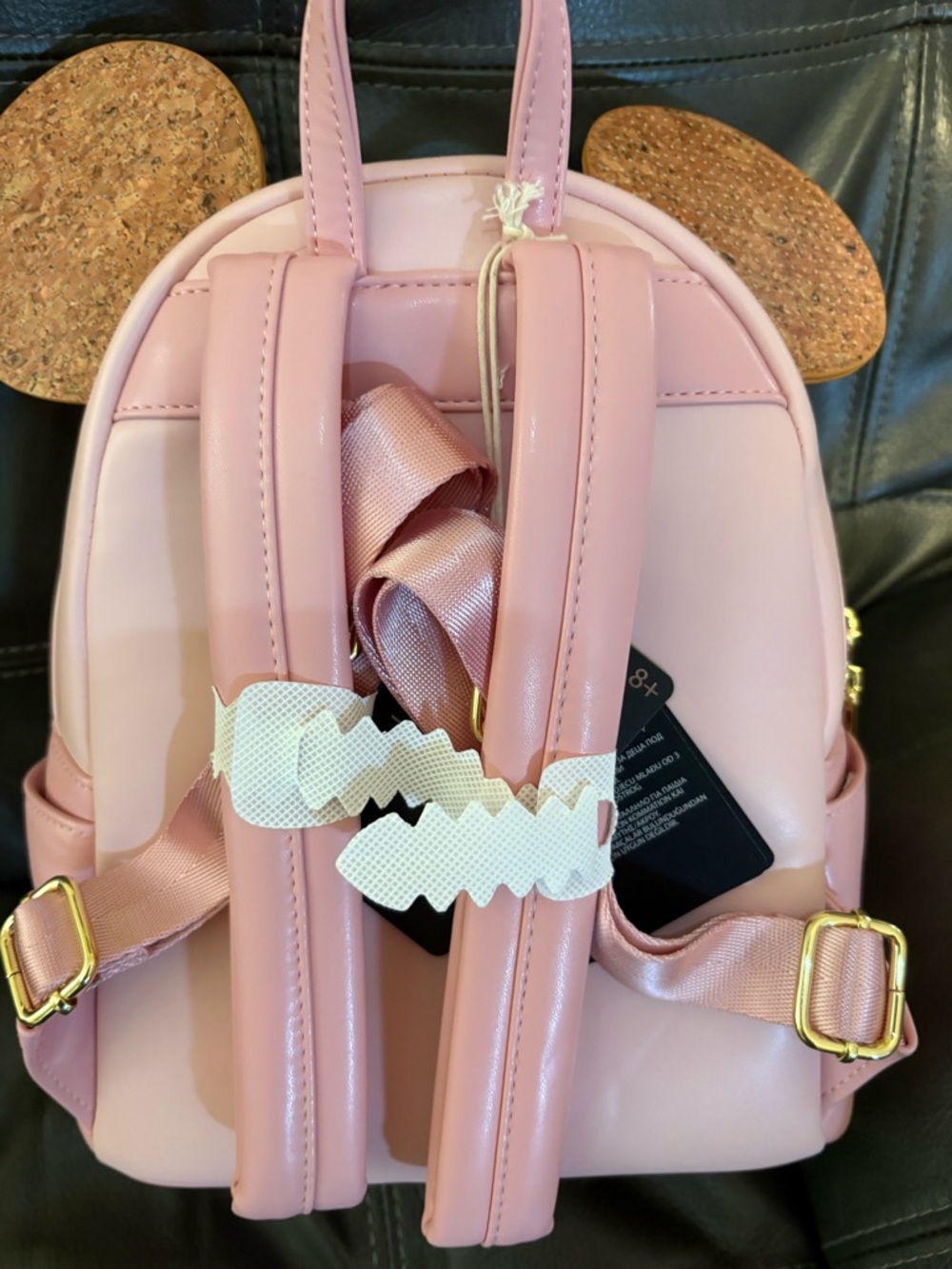 Loungefly Pink Minnie Cork Pin Mini Backpack - Picture 4 of 6